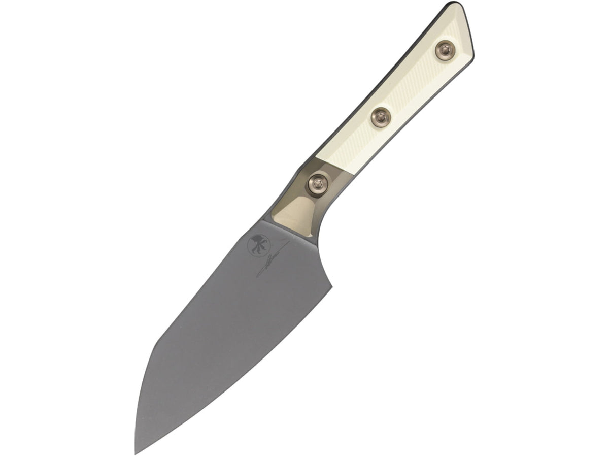 Microtech Santoku DLC Ivory MCT3300B1DLCIVS