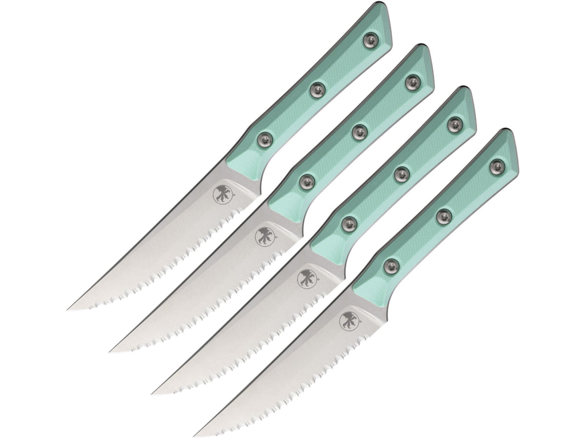 Microtech Steak Knife Set Blue MCT360012SETCA