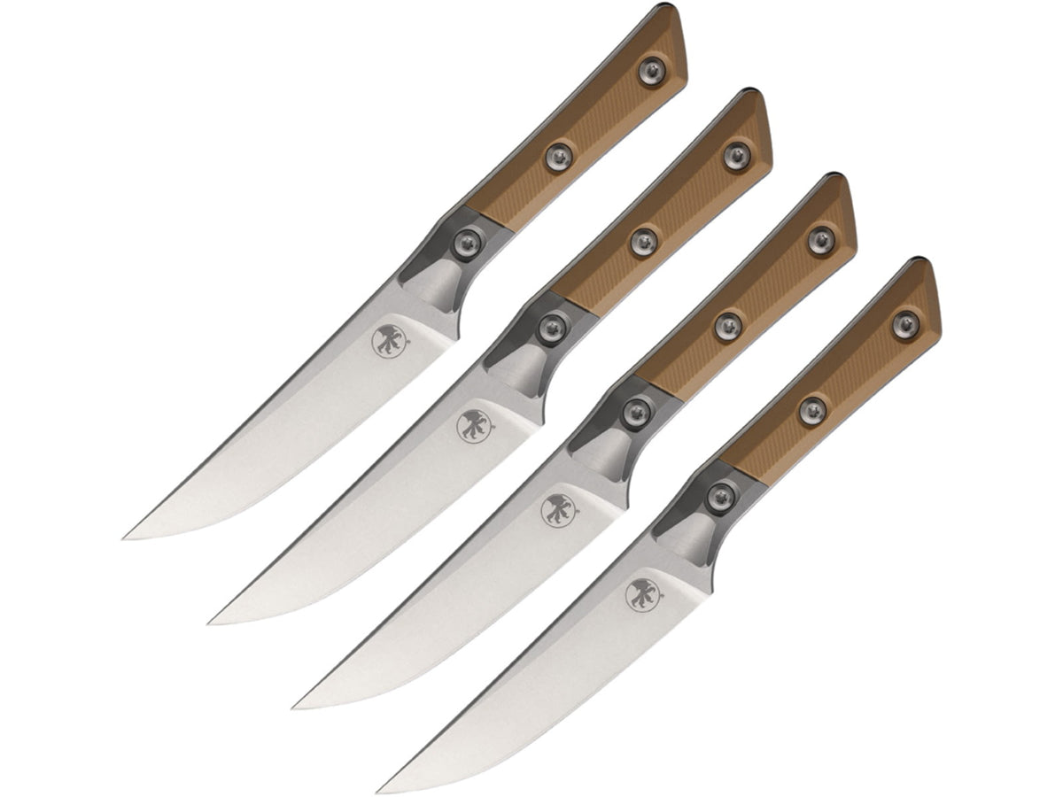 Microtech Steak Knife Set Coyote MCT3600B10SETCE