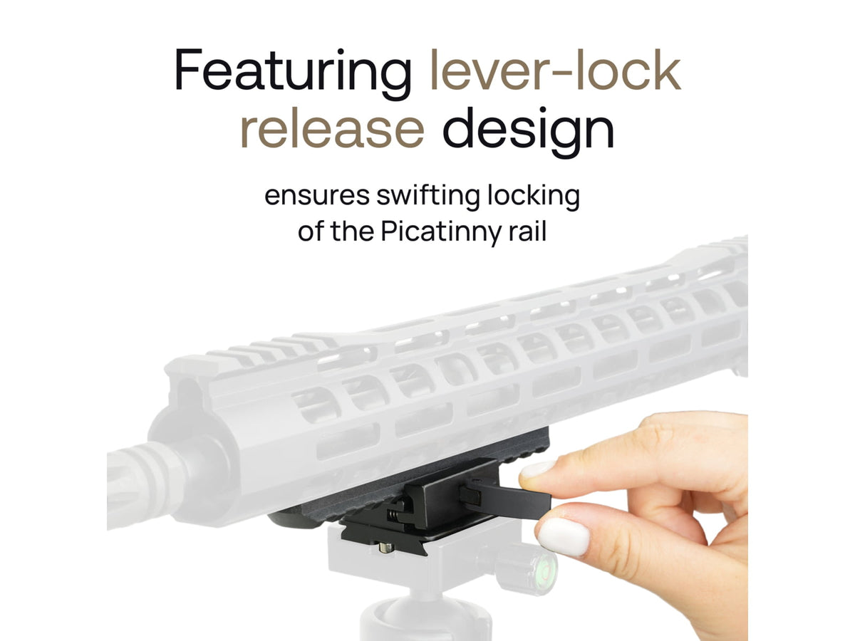 MIGHTY TACTICAL Picatinny Rail Mount Adapter Arca-Swiss Aluminum MT-AD-01