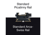MIGHTY TACTICAL Picatinny Rail Mount Adapter Arca-Swiss Aluminum MT-AD-01