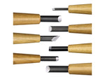 Mikihisa Power Grip Wood Chisel Set 7-Piece 800077