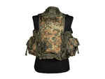 MIL-TEC 9-Pocket Tactical Vest Flecktarn Camo One Size