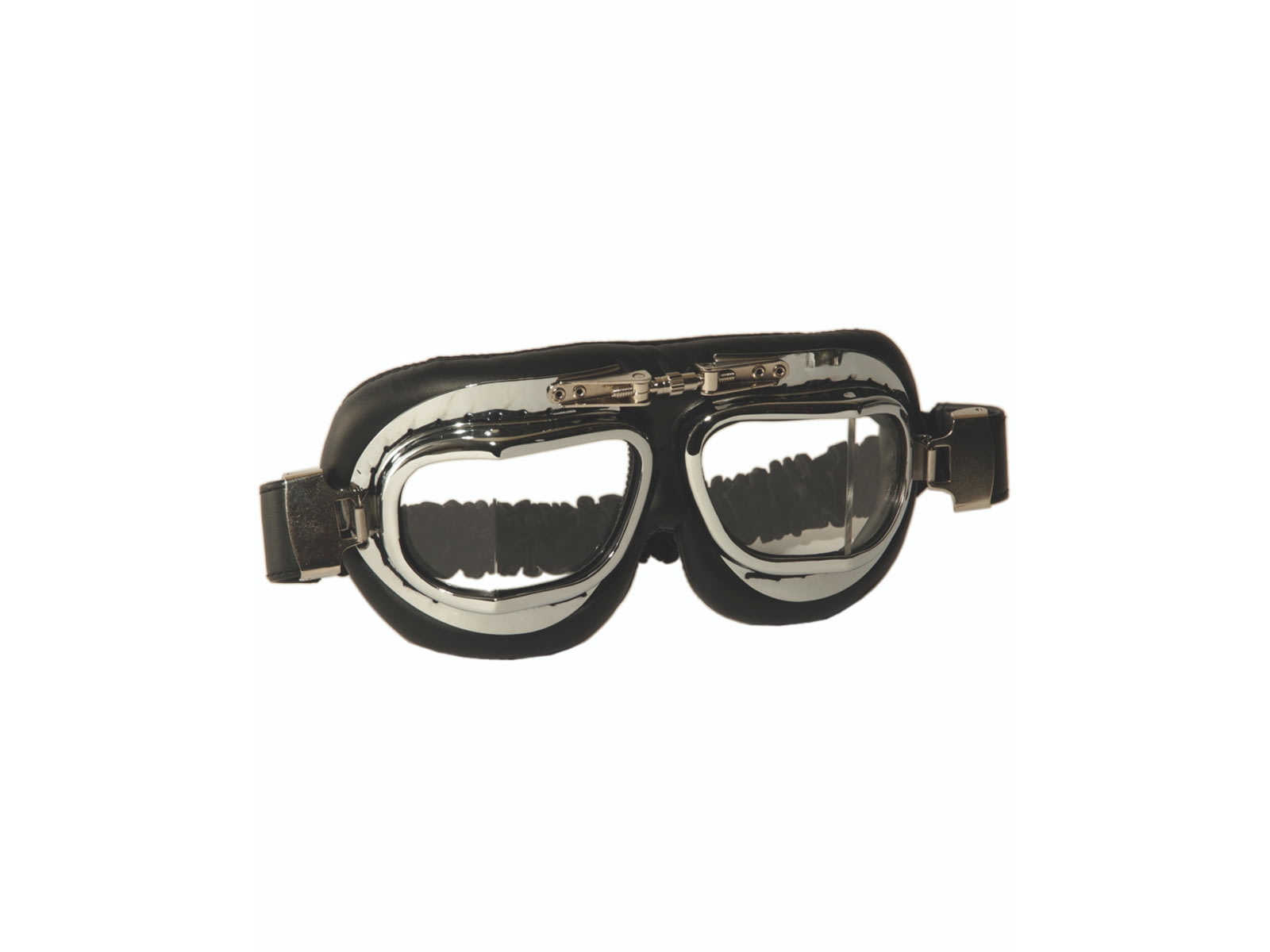 MIL-TEC British Raf Style Aviator Goggles Chrome Adjustable