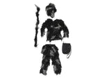 MIL-TEC Fire-Resistant 4-Piece Ghillie Suit Night Camo Exra Large/2XL