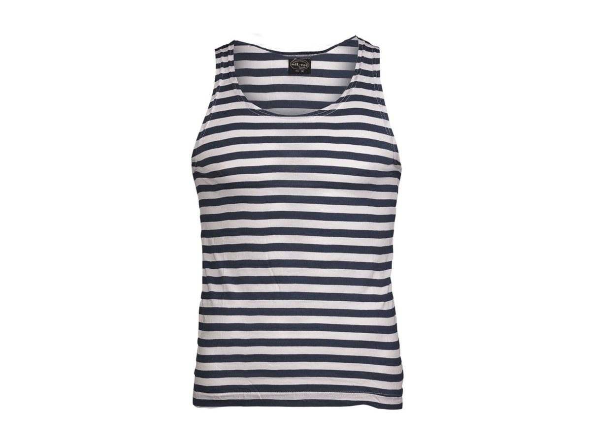 MIL-TEC Striped Sailor Tank Top - Men's Blue/White