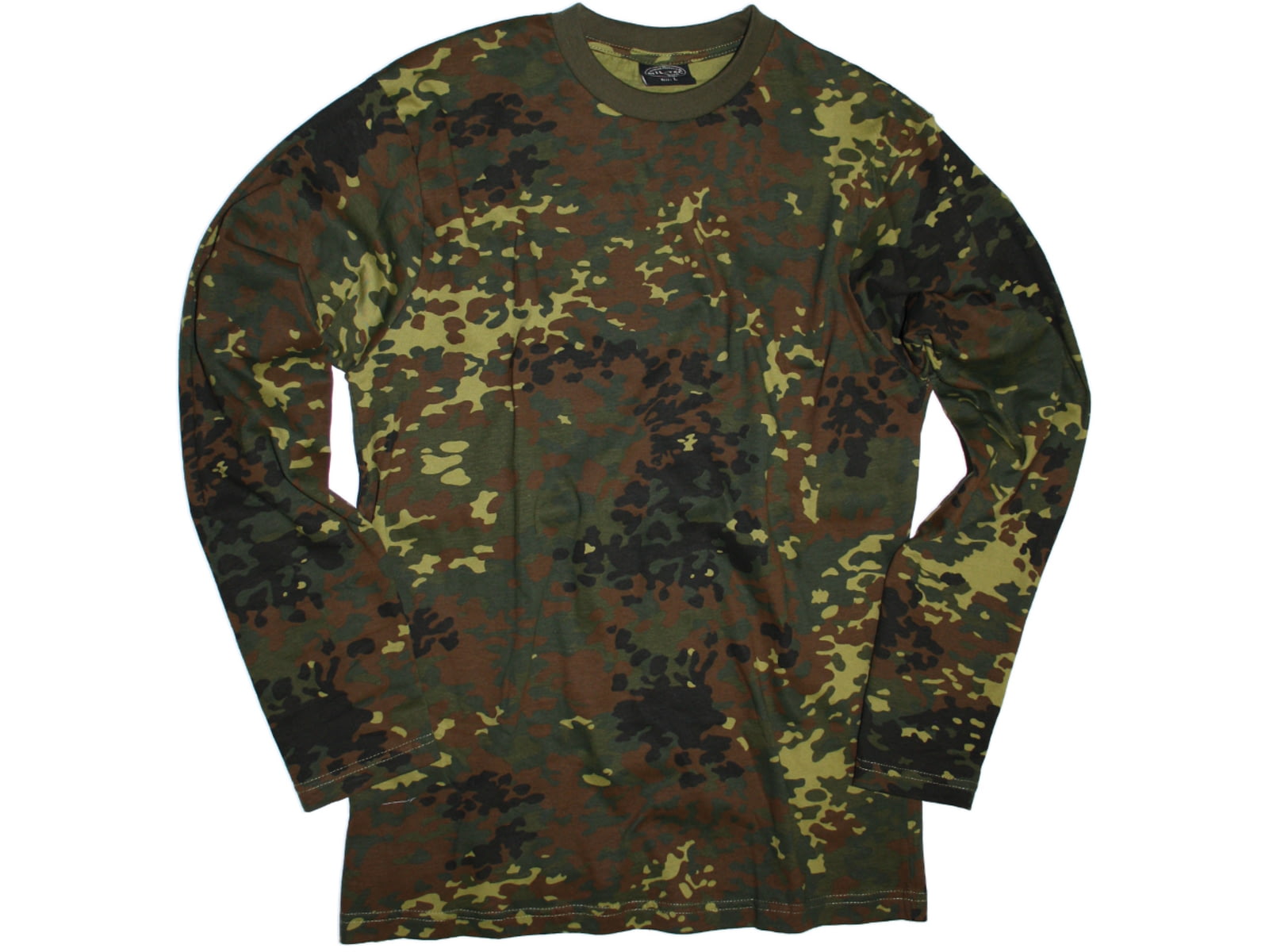MIL-TEC Camo Long Sleeve T-Shirt Flecktarn Camo