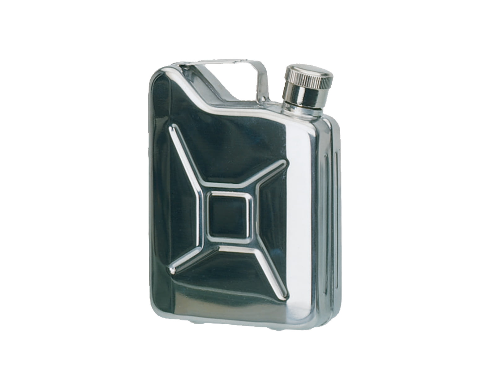 MIL-TEC 170ml St.Steel Jerry Can Flask Silver