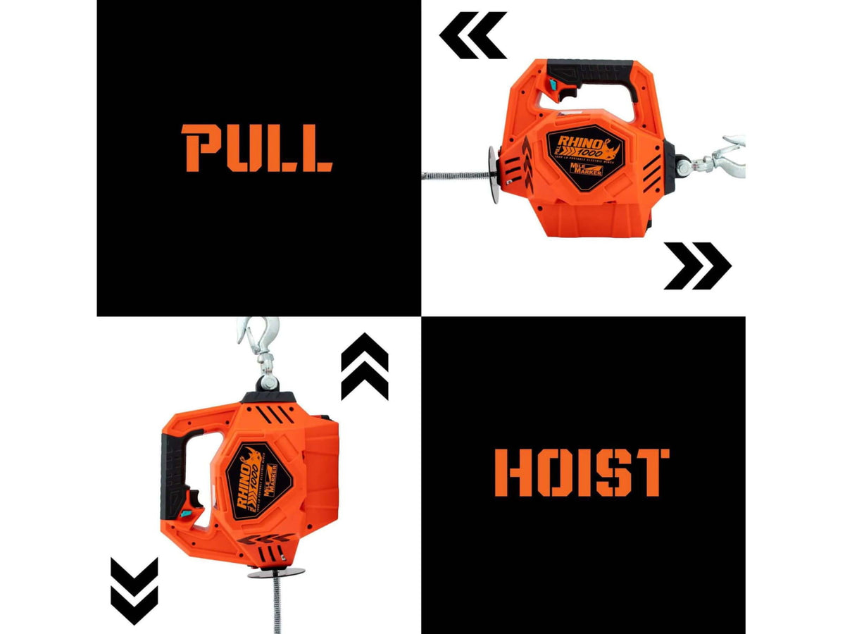 Mile Marker Rhino Pull Winch 1000 lb Portable