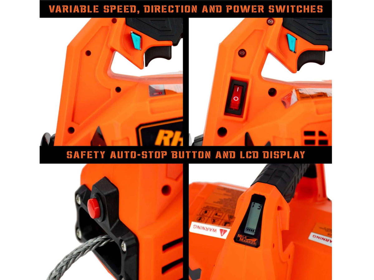 Mile Marker Rhino Pull Winch 1000 lb Portable