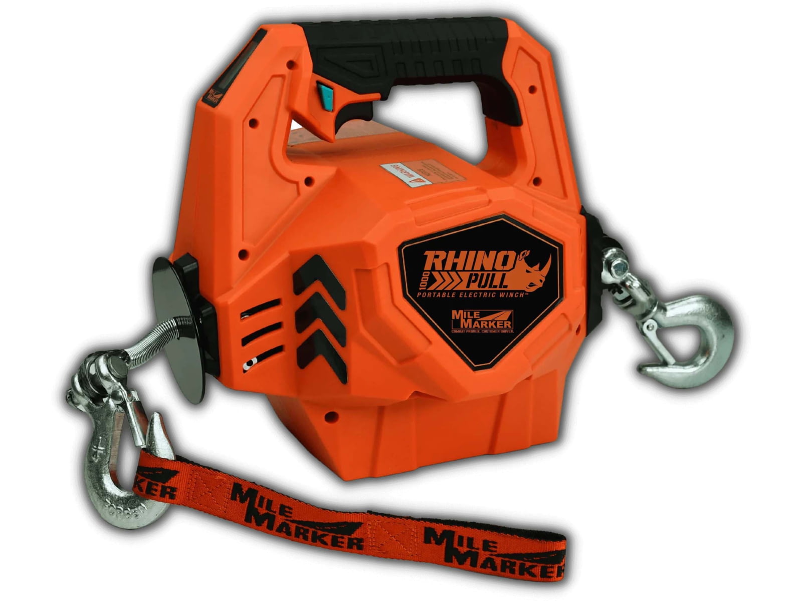 Mile Marker Rhino Pull Winch 1000 lb Portable