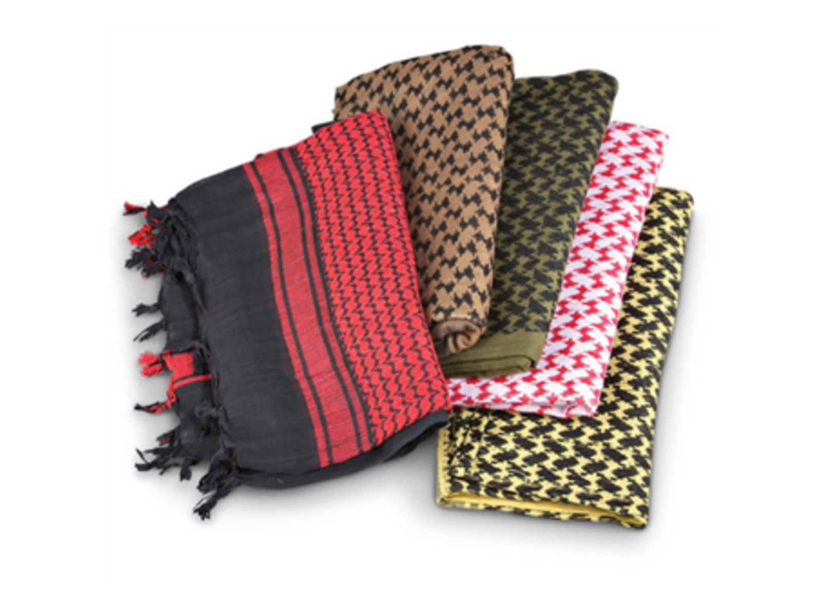 Military Surplus 5 Pack Tactical Shemagh Scarves Multicolor WSH5PK