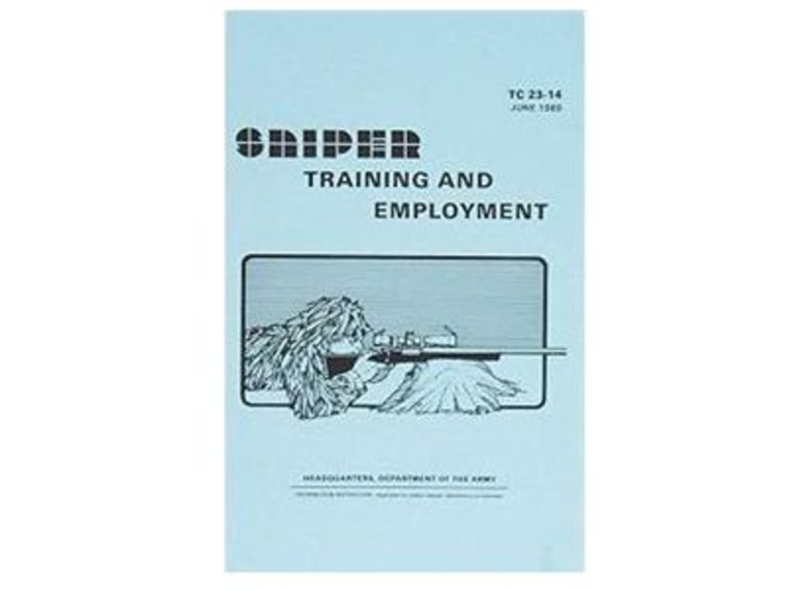 Army Navy Sales Sniper Training and Employment Manual / TC 23-14 Blue 5.5 X