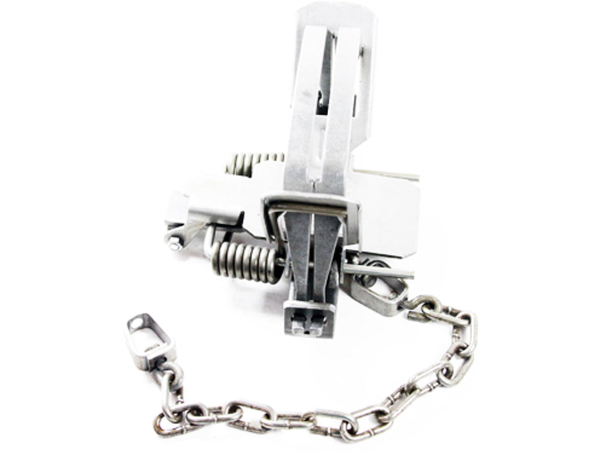 Minnesota Trapline Bridger #3 Dogless Offset Coilspring Trap 2 Coil Silver B-3DOG