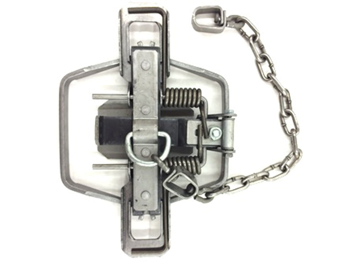 Minnesota Trapline Bridger #2 Dogless Offset Coilspring Trap 2 Coil Silver B-2DOG2C