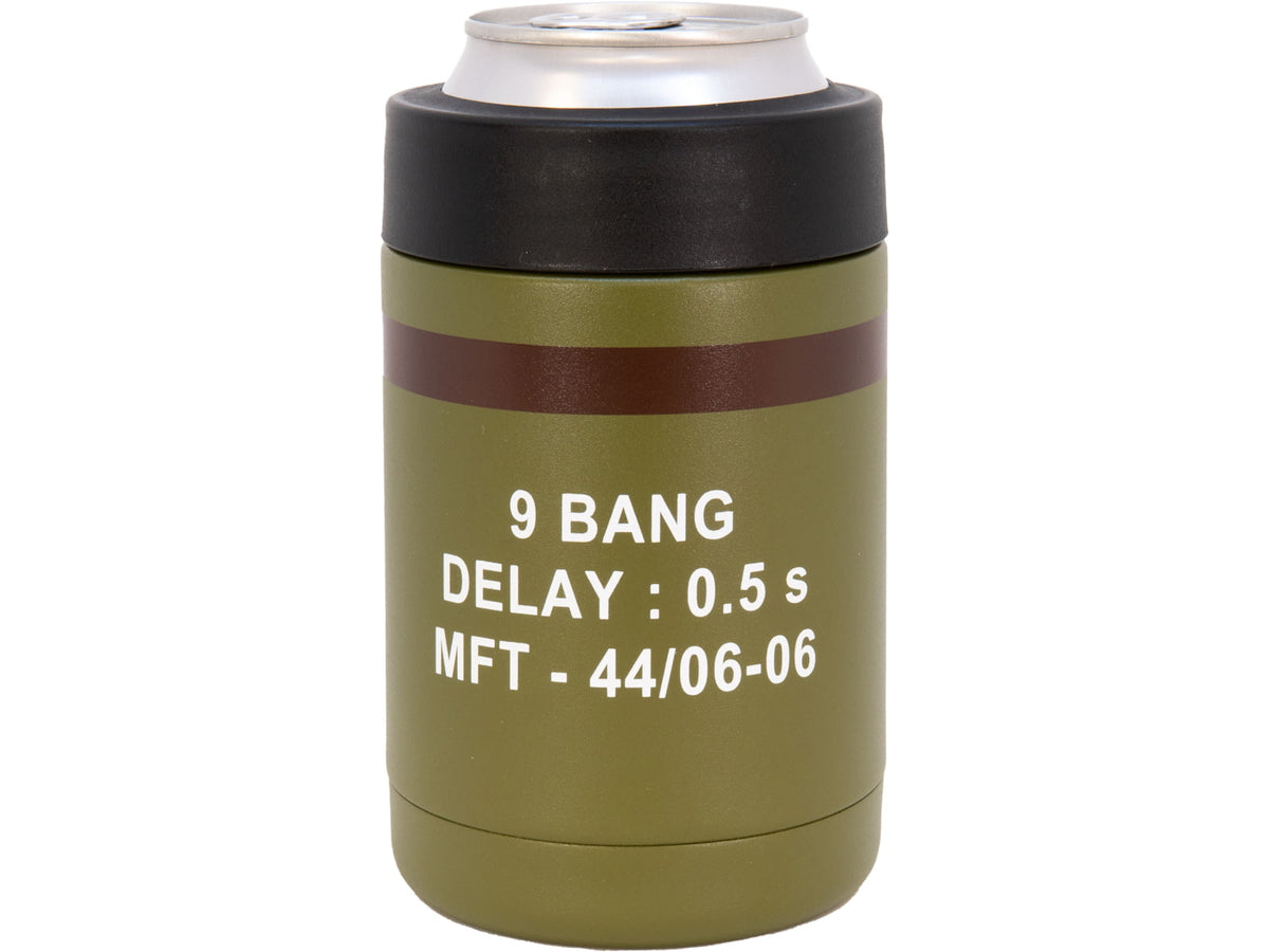 Mission First Tactical 9 Bang Can Cooler Green 12oz