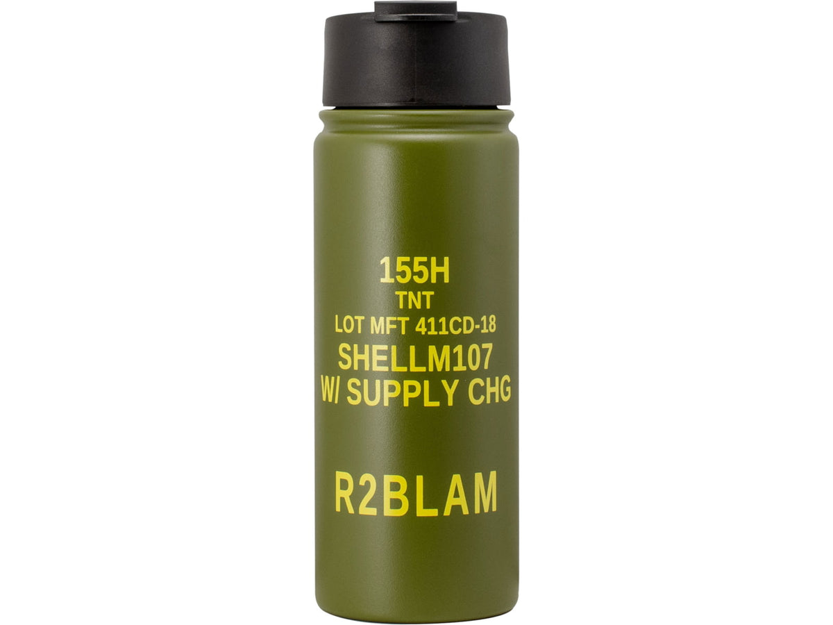 Mission First Tactical M107 Howitzer Flip-Top Bottle Green 16oz DM107-16