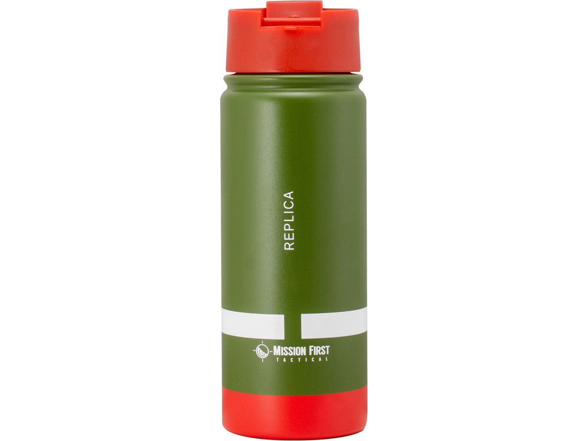 Mission First Tactical M18 Red Smoke Flip-Top Bottle Green / Red 16oz DM18R-16