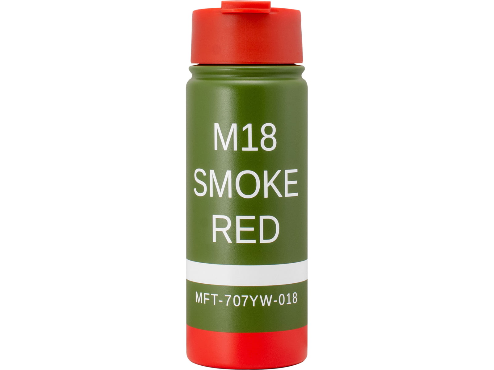 Mission First Tactical M18 Red Smoke Flip-Top Bottle Green / Red 16oz DM18R-16