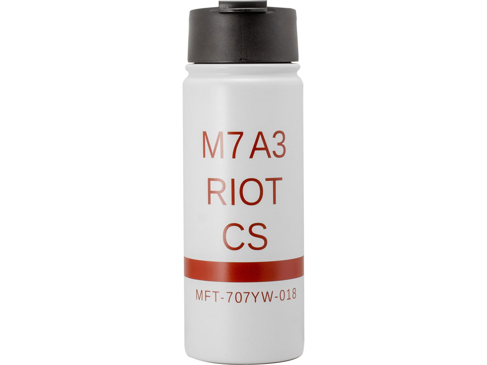 Mission First Tactical M7a3 Riot CS Flip-Top Bottle White / Red 16oz