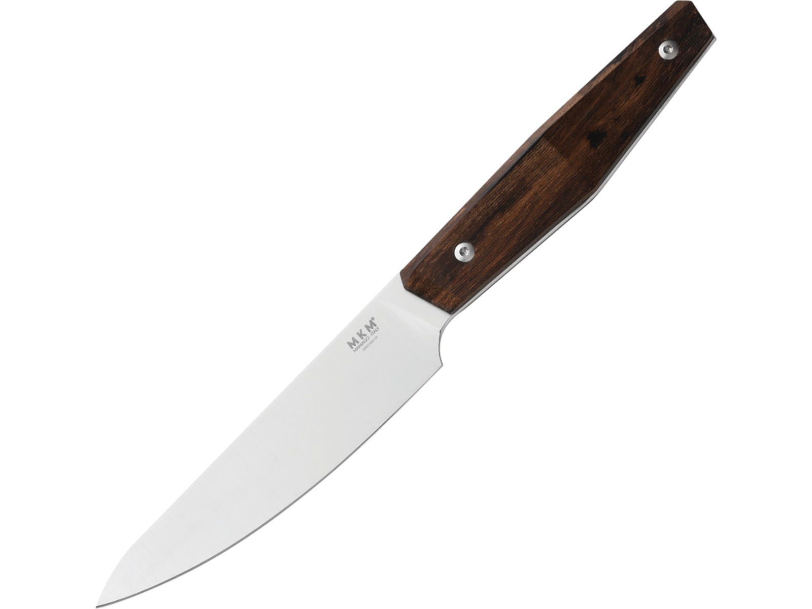 MKM Prima Steak 4.25in Knife Set Satin S/S Blade Ziricote Wood Handle MK PRST2-Z 2 PCS. SET