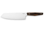 MKM Santoku Kitchen Knife 17.48in X50CrMoV15 Stainless Blade Ziricote Wood Handle MK PRSA-Z