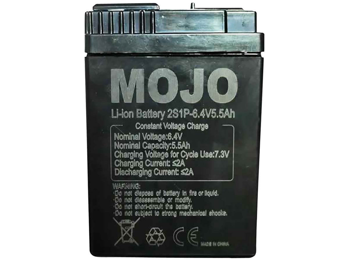 Mojo Mallard King 6V Li-Ion Battery 5.5 Ah Faster Re-Charge Constant Voltage Black HW2519