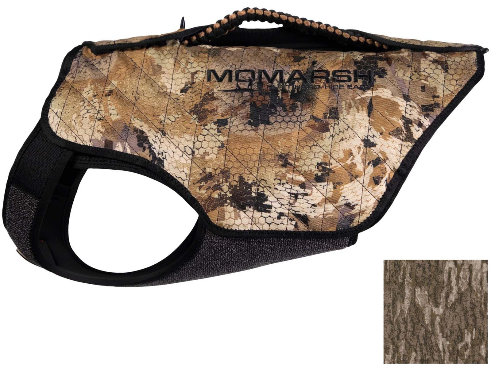 Higdon Outdoors MOmarsh Innovative Neoprene Versa-Vest w/Cover Panels Hook/Loop Adjustments Rubberized Chest Stow-Away Handle Leash Anchor Zipper MOO Bottomland 34126