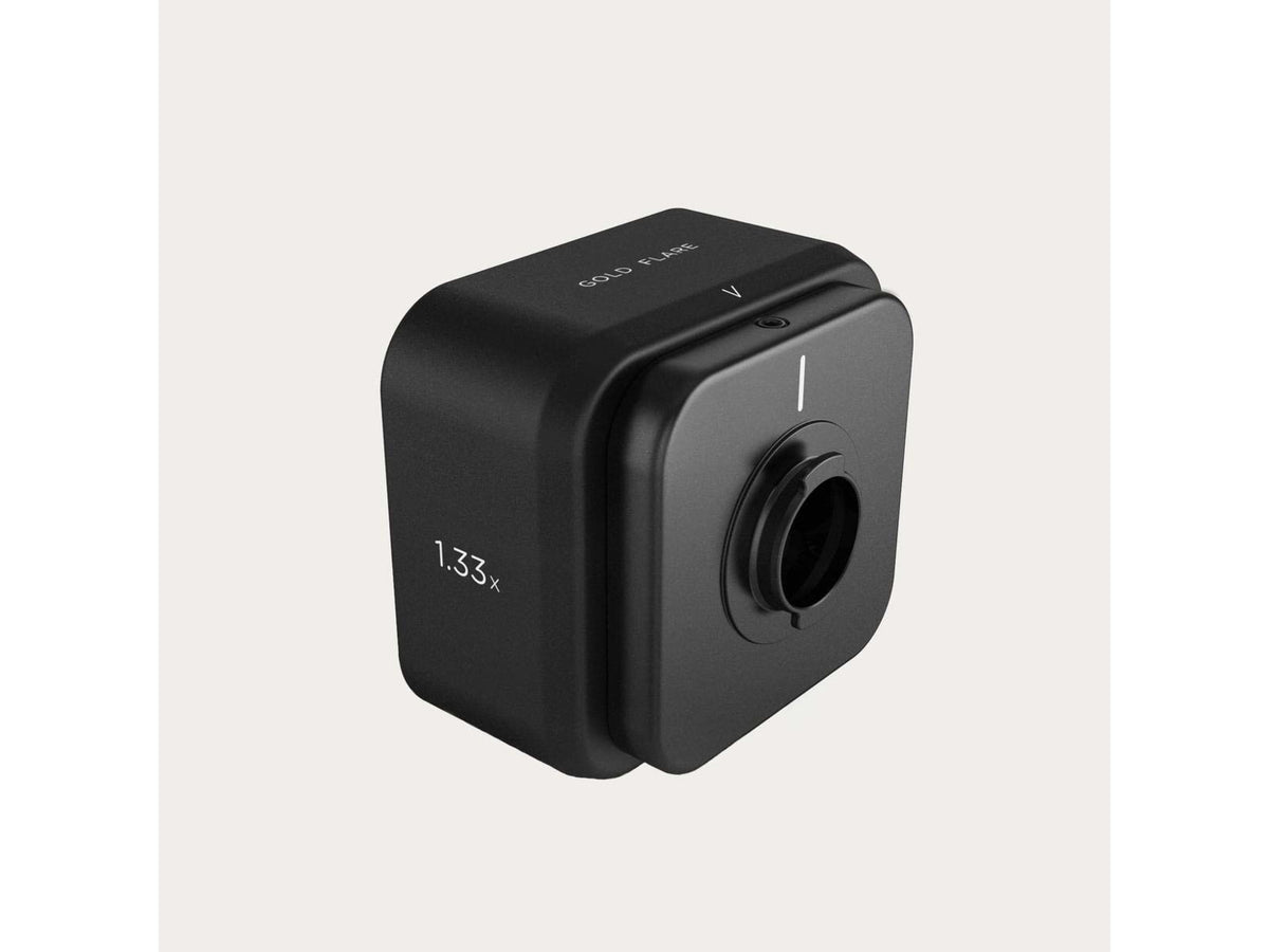 Moment M-Series 1.33x Anamorphic Lens Gold Flare Black