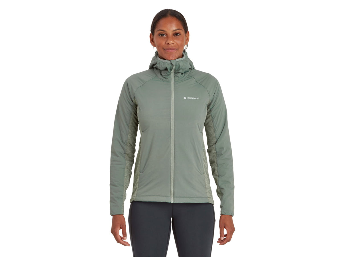 Montane Fireball Lite Hoodie - Womens Eucalyptus Medium