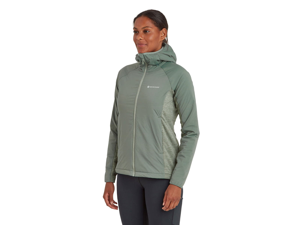Montane Fireball Lite Hoodie - Womens Eucalyptus Medium