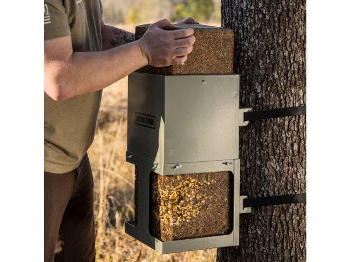 Moultrie Feeders Block Feeder Gray MFG-15118