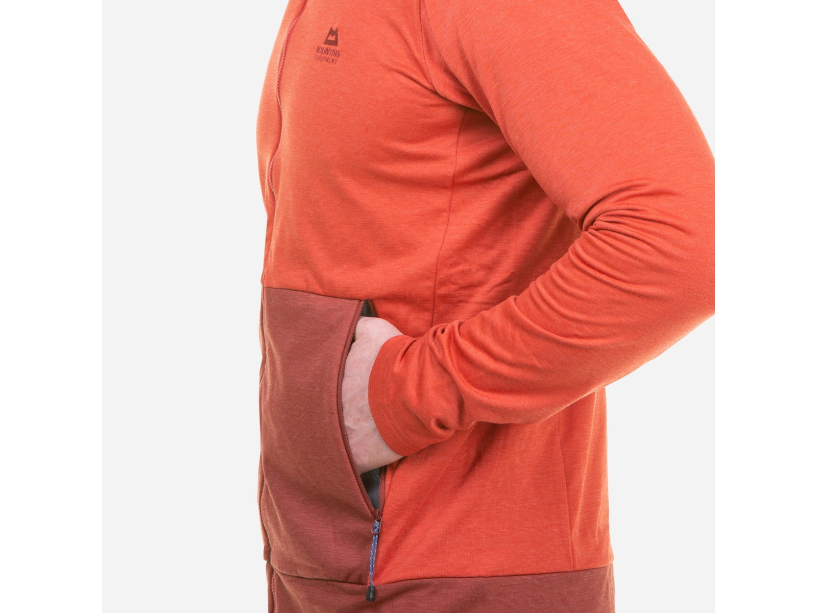 Mountain Equipment Oracool Hooded Jacket - Mens Red Rock/Fired Brick Small 01799Red/FirBrickS