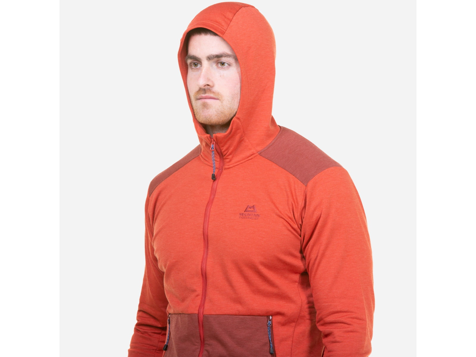 Mountain Equipment Oracool Hooded Jacket - Mens Red Rock/Fired Brick Small 01799Red/FirBrickS