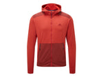 Mountain Equipment Oracool Hooded Jacket - Mens Red Rock/Fired Brick Small 01799Red/FirBrickS