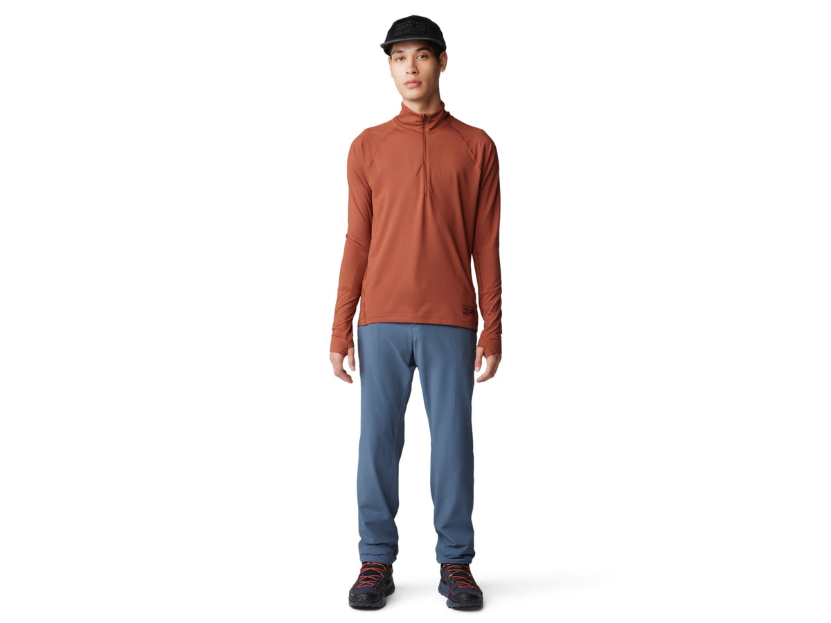 Mountain Hardwear Butter Up Half Zip Top - Men's Iron Oxide Large