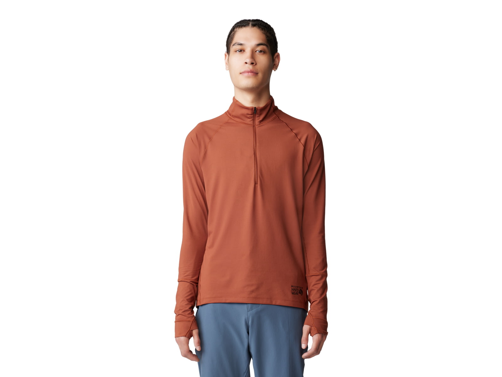 Mountain Hardwear Butter Up Half Zip Top - Men's Iron Oxide Large