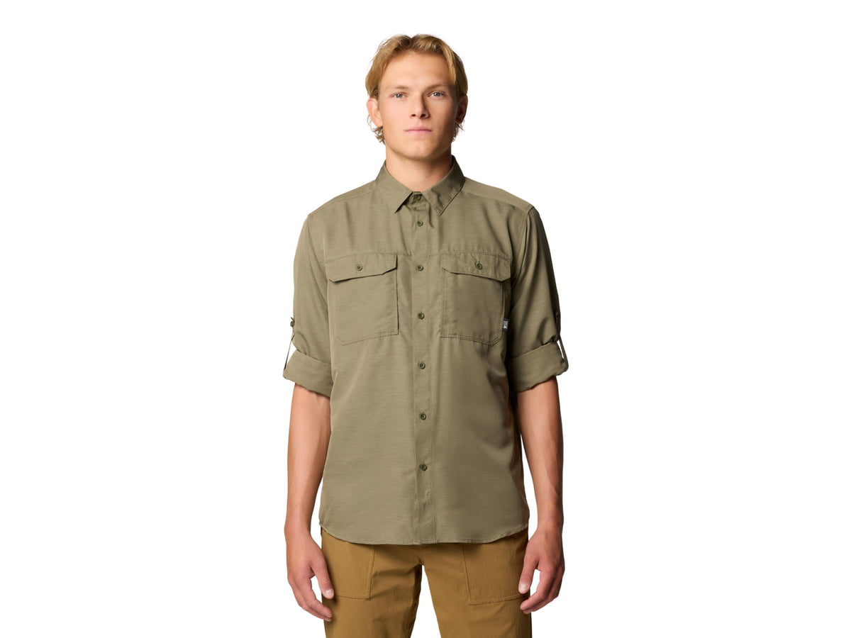 Mountain Hardwear Canyon Long Sleeve Shirt - Men's Stone Green XXL