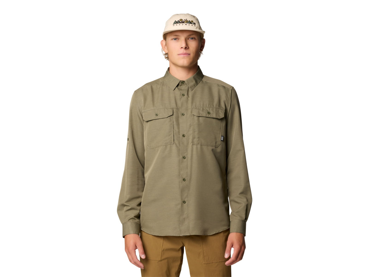 Mountain Hardwear Canyon Long Sleeve Shirt - Men's Stone Green XXL