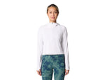 Mountain Hardwear Crater Lake Half Zip Crop Hoody - Women's Fogbank