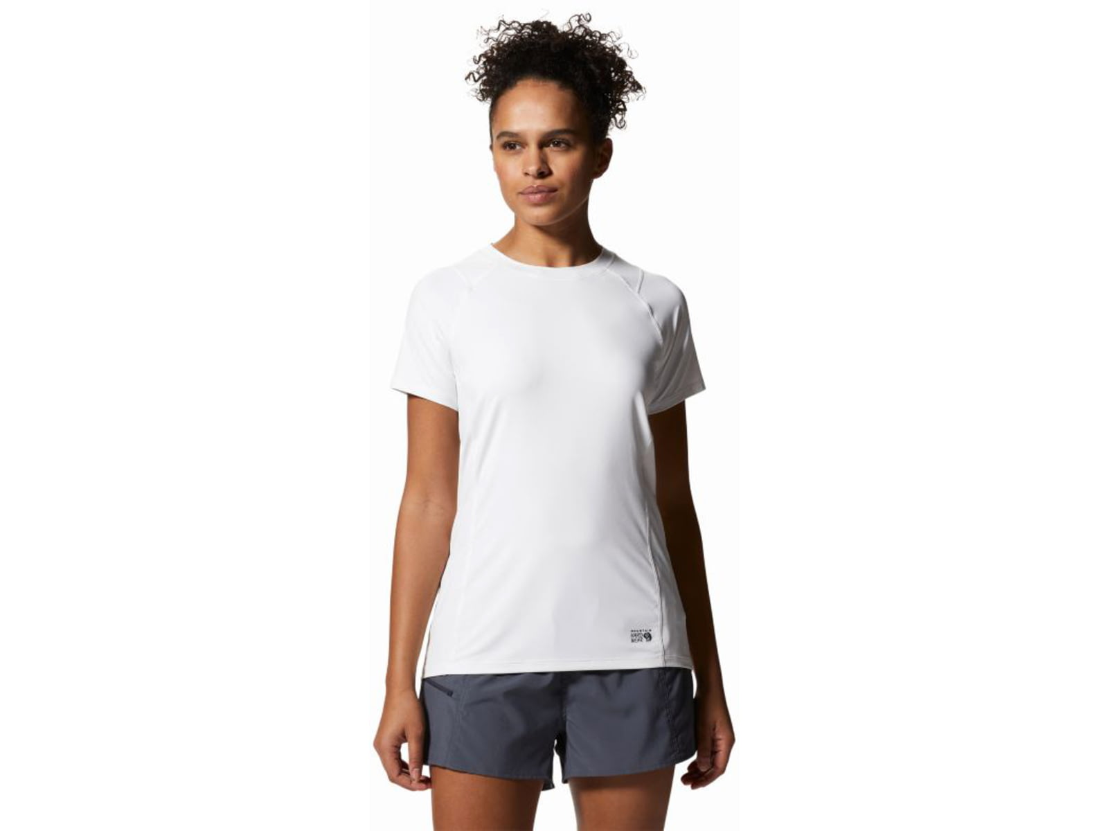 Mountain Hardwear CraterLake Short Sleeve Top - Women's Fogbank Extra Large