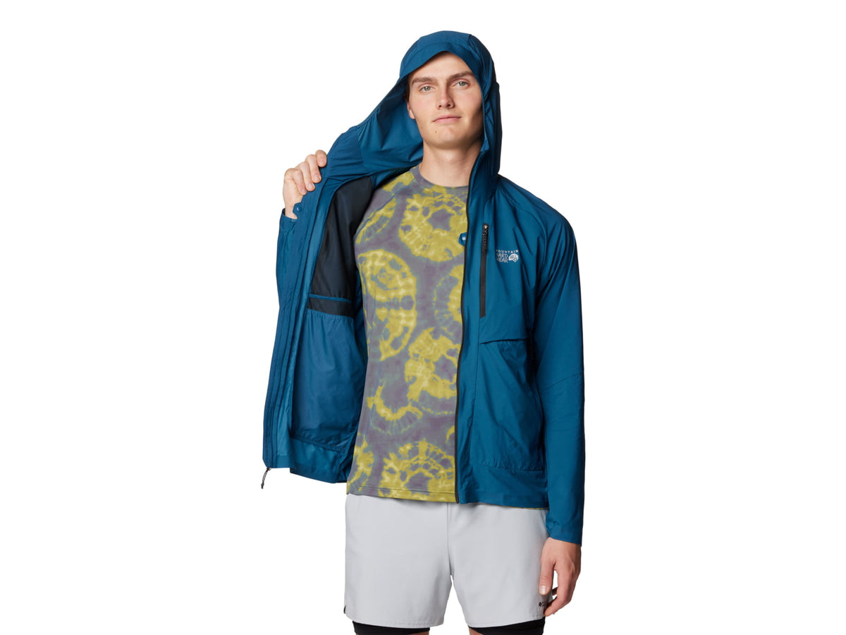 Mountain Hardwear Kor AirShell Hybrid Hooded Jacket - Men's Dark Caspian