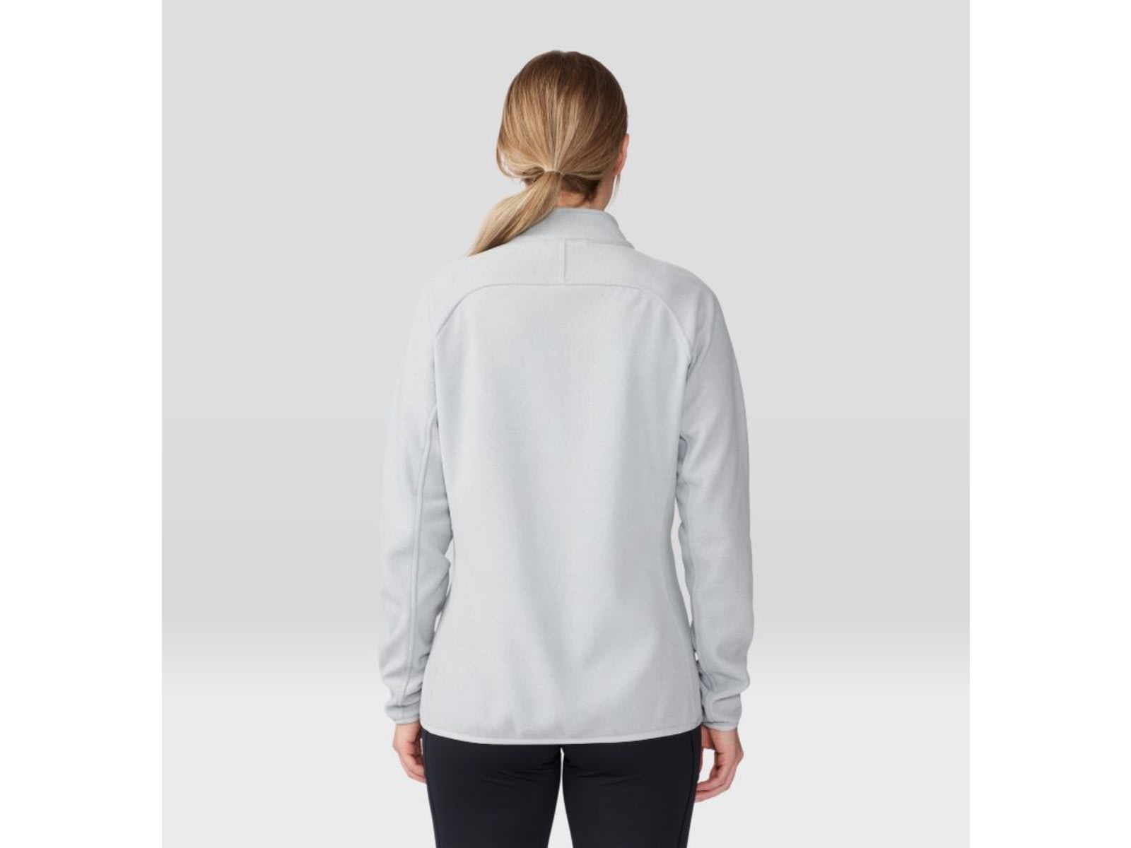 Mountain Hardwear Microchill 1/4 Zip Pullover - Women's Glacial Heather Large