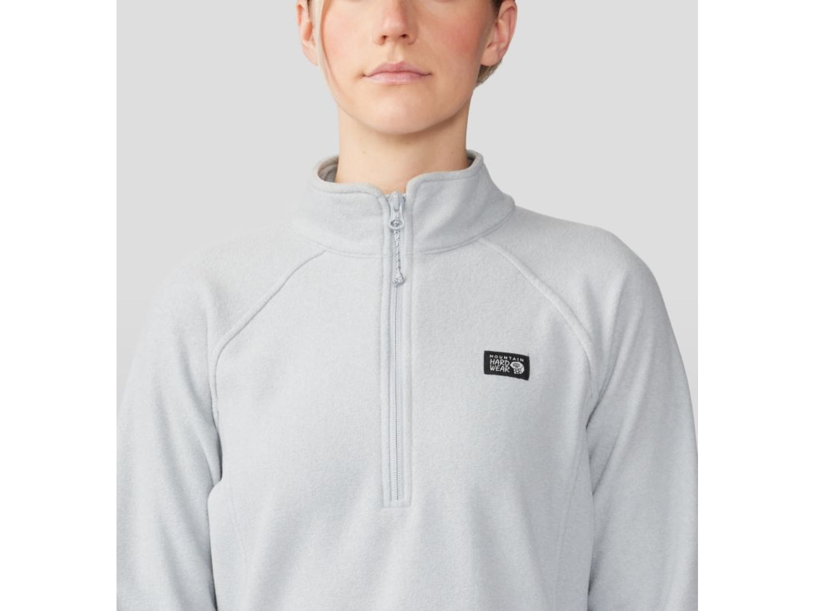 Mountain Hardwear Microchill 1/4 Zip Pullover - Women's Glacial Heather Large