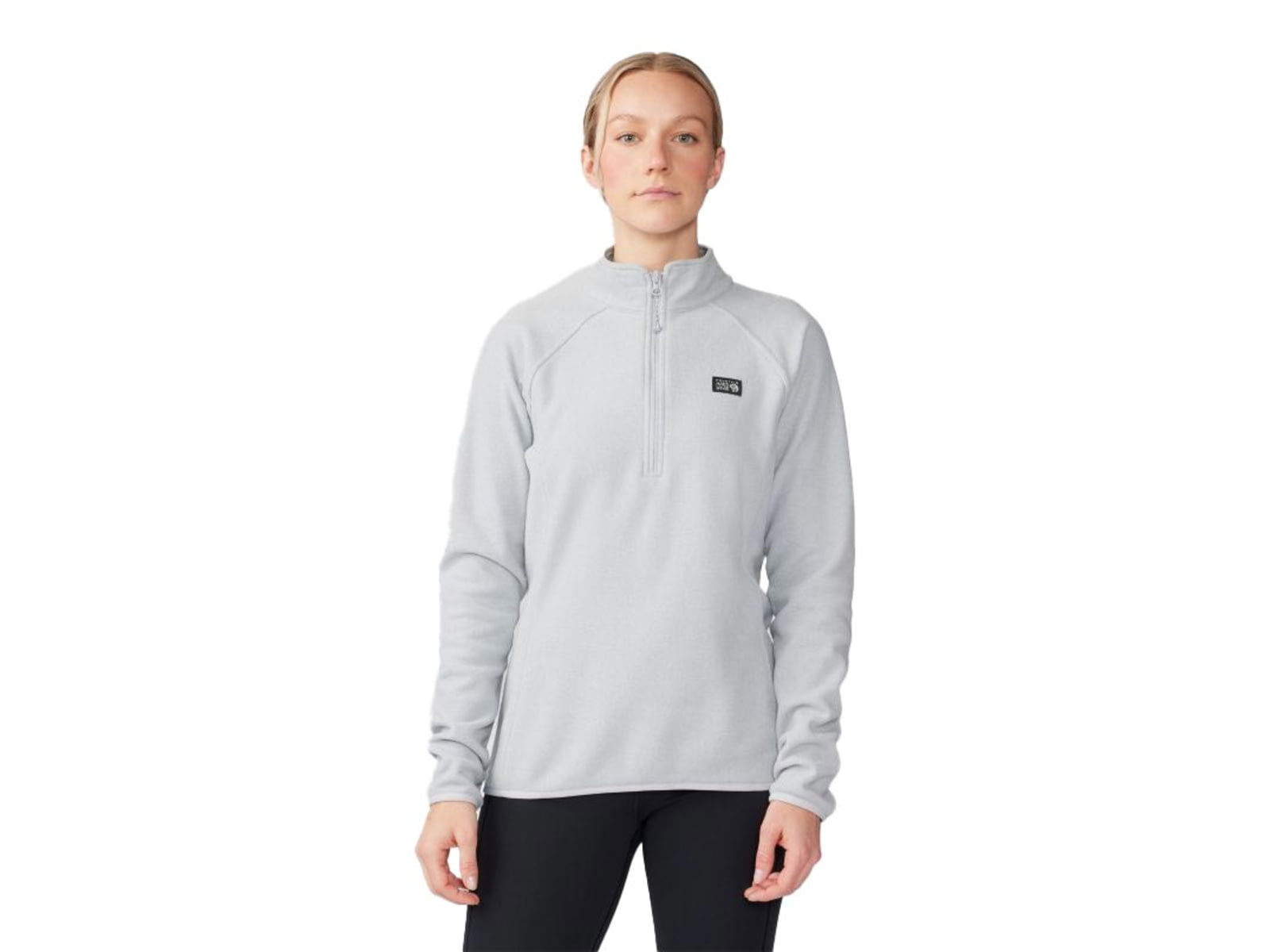 Mountain Hardwear Microchill 1/4 Zip Pullover - Women's Glacial Heather Large