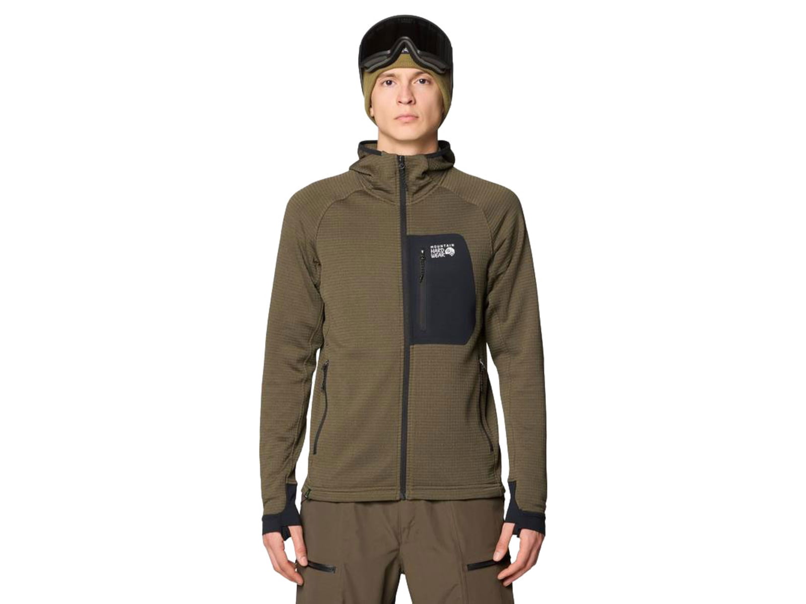 Mountain Hardwear Polartec Power Grid Full Zip Hoody - Men's