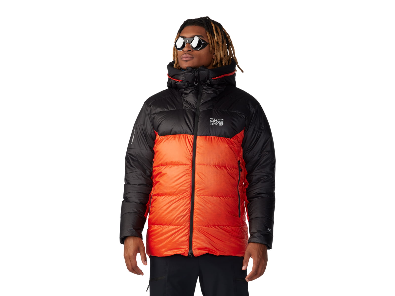 Mountain Hardwear Phantom Belay Down Parka - Men's State Orange/Black