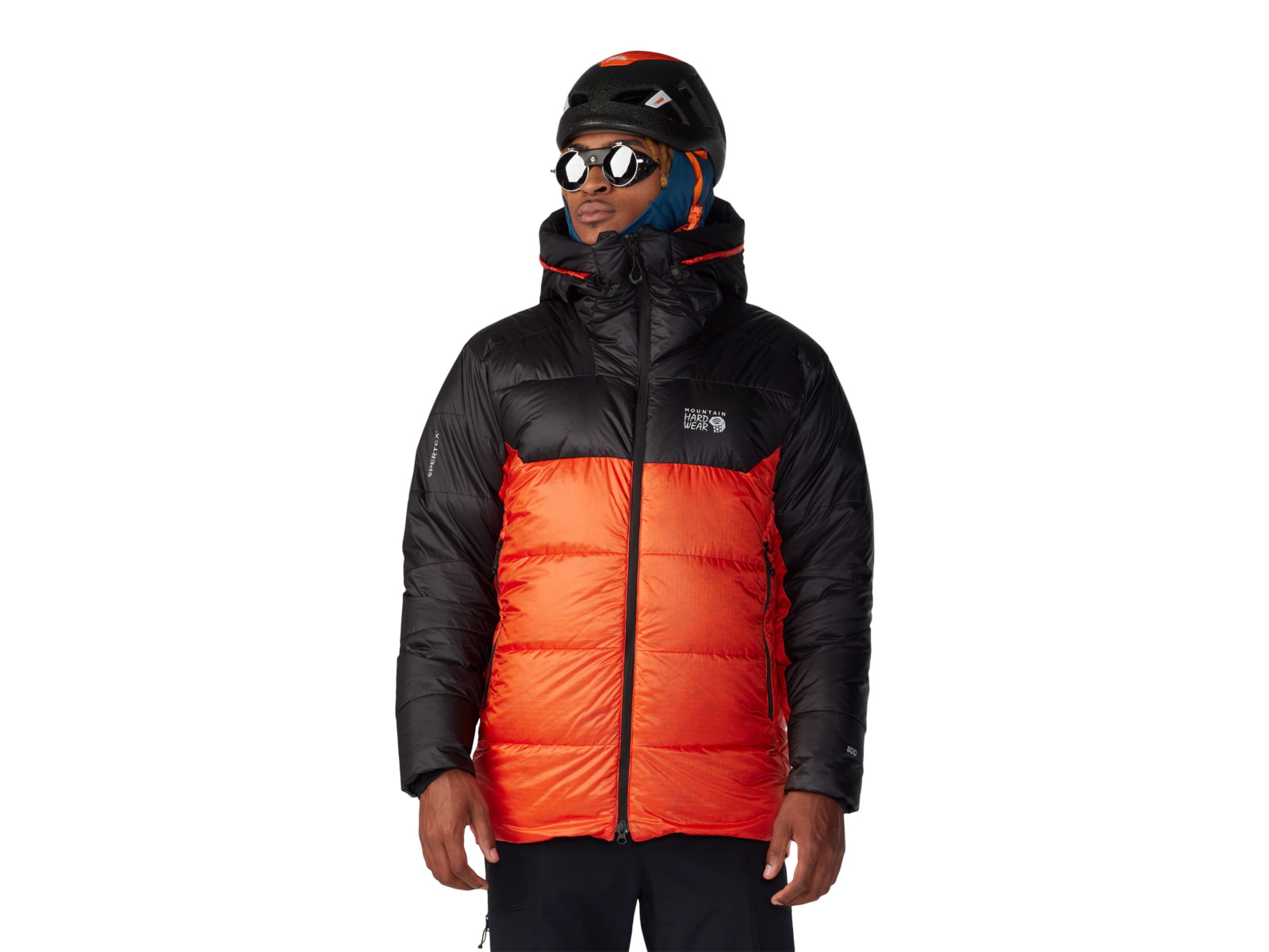 Mountain Hardwear Phantom Belay Down Parka - Men's State Orange/Black