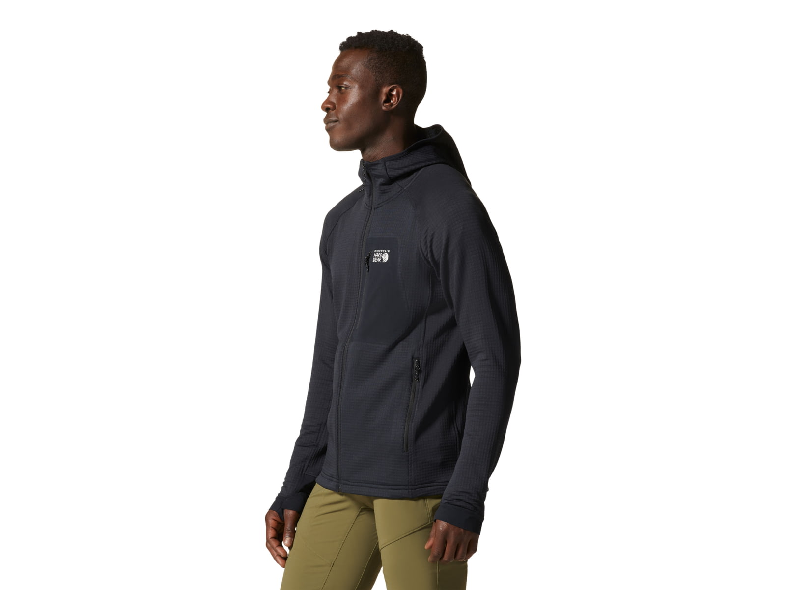 Mountain Hardwear Polartec Power Grid Full Zip Hoody - Men's