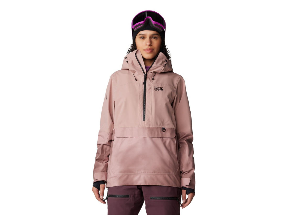 Mountain Hardwear Powder Maven Anorak - Women's Smoky Quartz Smoky Quartz Vapors Print Medium 2090681642-M
